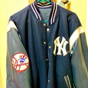 New York Yankees reversible jacket.
